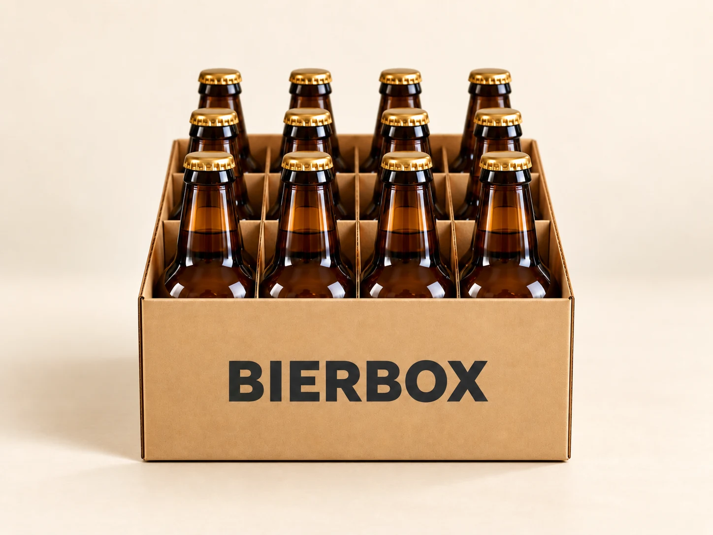 Illustration einer 12er-Bierbox